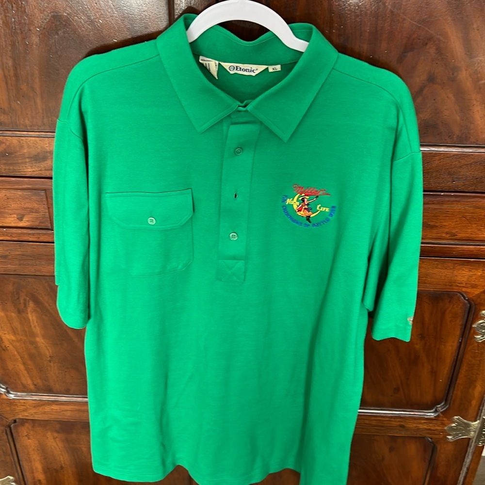 Etonic XL Miller High Life old school logo vintage retro style short sleeve shi